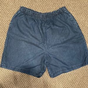 kathy ireland stretchy blue jean shorts